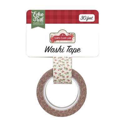 Echo Park Santa Claus Lane Washi Tape - Seasonal Sprigs