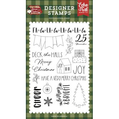 Echo Park Gnome For Christmas Clear Stamps - Cheer