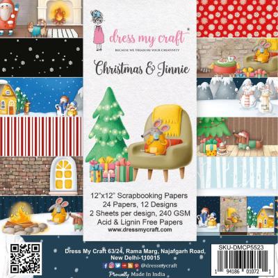 Dress My Craft Christmas & Jinnie Designpapiere - Paper Pad