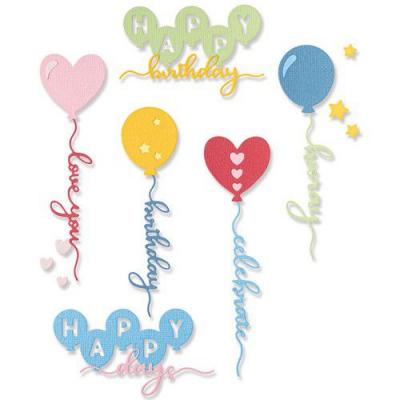 Sizzix Olivia Rose Thinlits Die Set - Balloon Occasions
