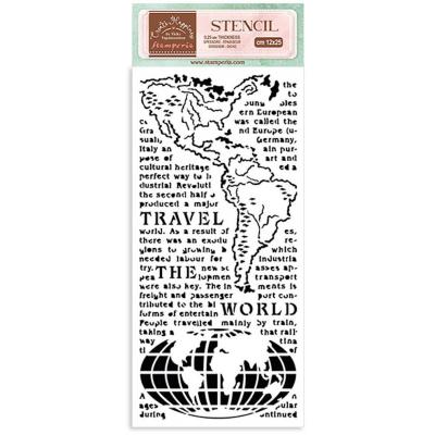 Stamperia Create Happiness Stencil - The World
