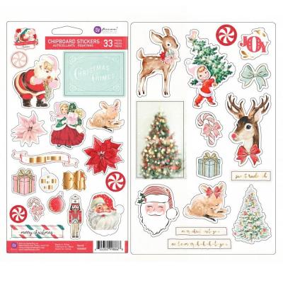 Prima Marketing Candy Cane Lane Sticker - Chipboard Stickers