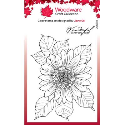 Creative Expressions Woodware Clear Stamps - Sunflower Rays