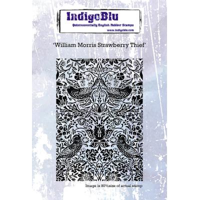IndigoBlu William Morris Rubber Stamp - Strawberry Thief