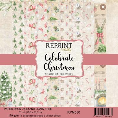 Reprint Celebrate Christmas Designpapiere - Paper Pack