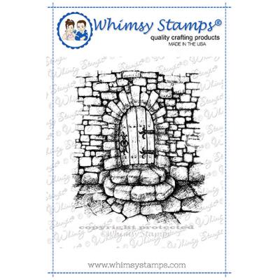 Whimsy Deb Davis Rubber Cling Stamp - Dungeon Door