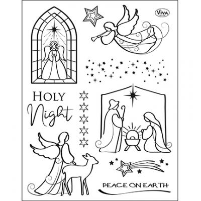 ViVa Decor Clear Stamps - Holy Night