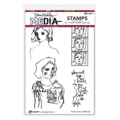 Ranger Dina Wakley Cling Stamp - Perfect To Me