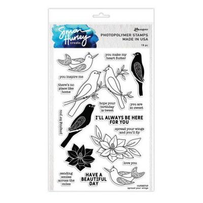 Ranger Simon Hurley Cling Stamp - Spread Your Wings