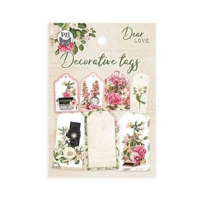 Piatek13 Dear Love Die Cuts - Decorative Tag Set