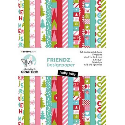 StudioLight Holly Jolly Friendz Nr.79 Designpapiere - Paper Pad