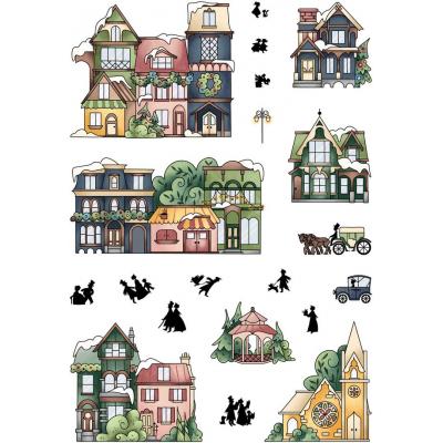 LDRS Creative Clear Stamps - Christmas Village