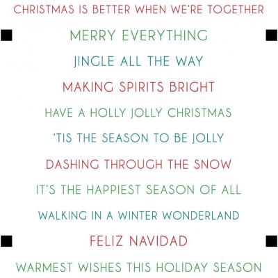LDRS Creative Clear Stamps - Christmas Sentiment Stack