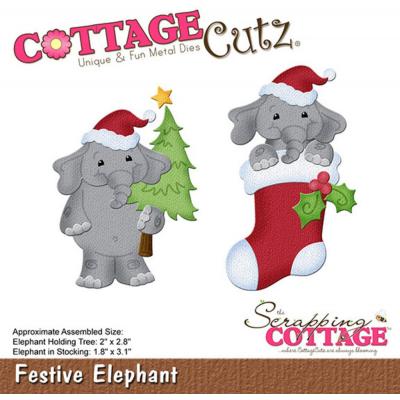 CottageCutz Dies - Festive Elephant