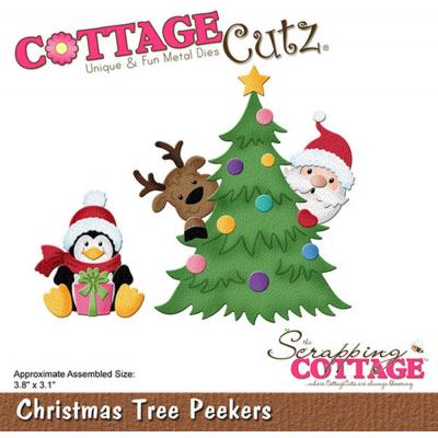 CottageCutz Dies - Christmas Tree Peekers