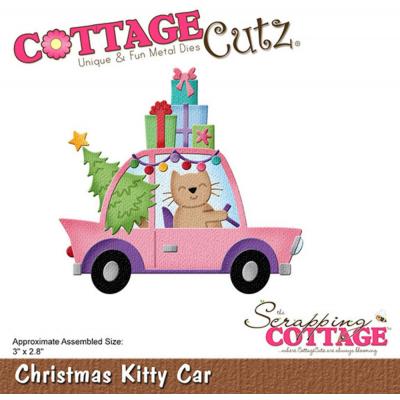 CottageCutz Dies - Christmas Kitty Car