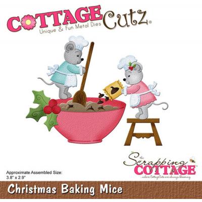 CottageCutz Dies - Christmas Baking Mice