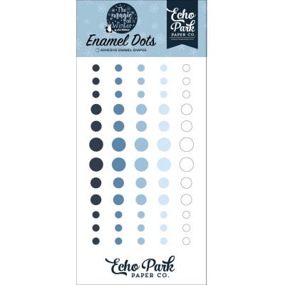 Echo Park The Magic Of Winter Embellishments - Enamel Dots