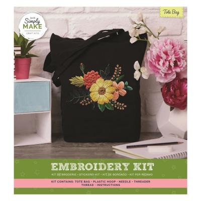 Simply Make - Embroidery Kit Tote Bag