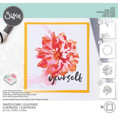 Sizzix Olivia Rose Layered Stencils - Painted Flower