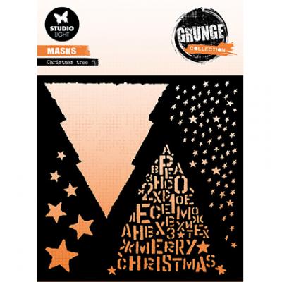 StudioLight Grunge Collection Nr.156 Stencil - Christmas Tree