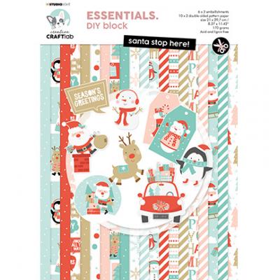 StudioLight Santa Stop here! Friendz Nr.79 Designpapiere - Paper Pad