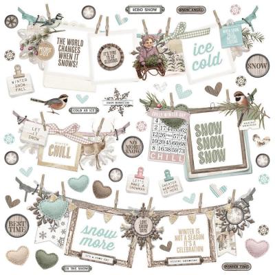 Simple Stories Winter Woods Sticker - Cardstock Stickers Banner