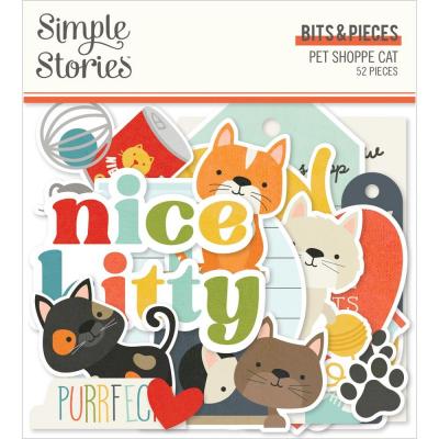 Simple Stories Pet Shoppe Cat Die Cuts - Bits & Pieces