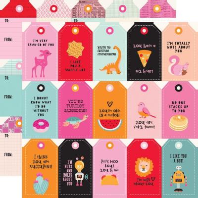 Simple Stories Heart Eyes Designpapier - Tags