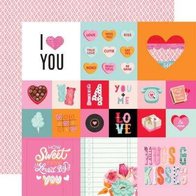 Simple Stories Heart Eyes Designpapier - 2 x 2 und 4 x 4 Inch Elements