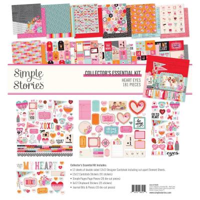 Simple Stories Heart Eyes Designpapiere - Collector's Essential Kit