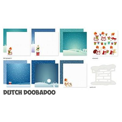 Dutch DooBaDoo Designpapiere - Weihnachtsmann