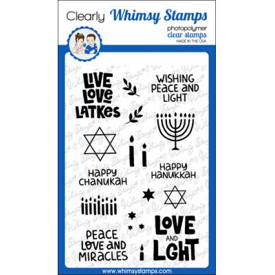 Whimsy Stamps Deb Davis Clear Stamps - Hanukkah Lights