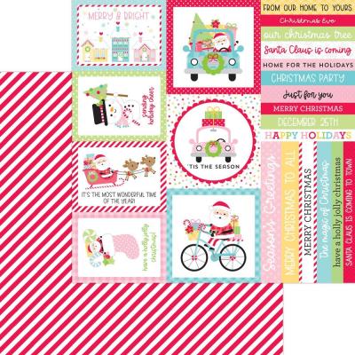 Doodlebug Candy Cane Lane Designpapier - Peppermint Place