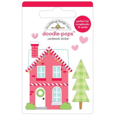 Doodelbug Candy Cane Lane Doodle-Pops Sticker - Peppermint Place