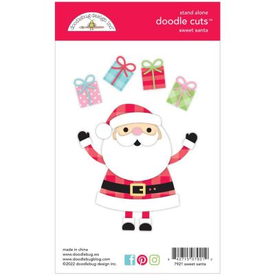 Doodlebug Candy Cane Lane Dies - Sweet Santa