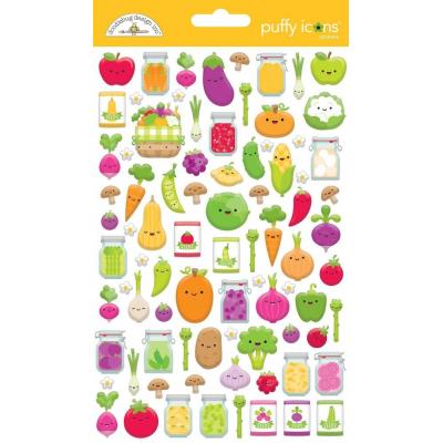 Doodlebug Farmers Market Sticker - Puffy Icons Stickers