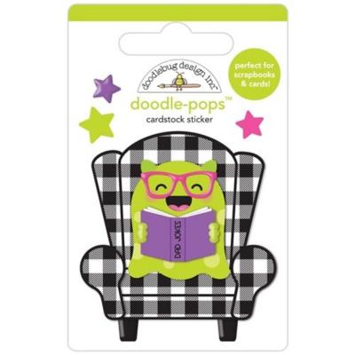 Doodlebug Monster Madness Doodle-Pops Sticker - Giggle Monster