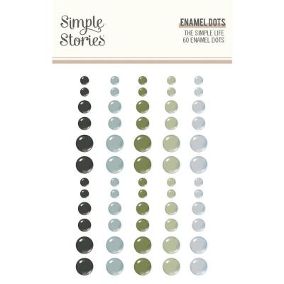 Simple Stories The Simple Life Embellishments - Enamel Dots