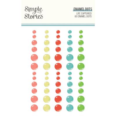 Simple Stories Life Captured Embellishments - Enamel Dots