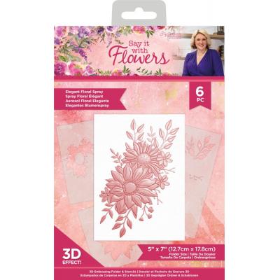 Crafter's Companion Say It With Flowers - Elegant Floral Spray