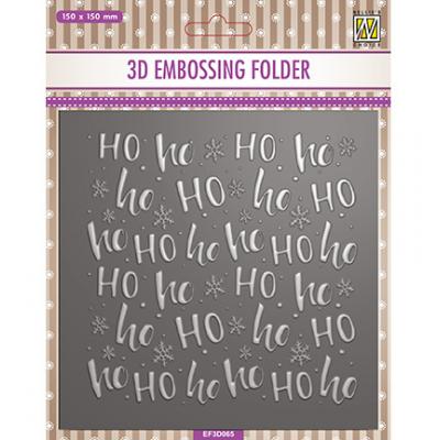 Nellie's Choice 3D Embossingfolder - Ho Ho