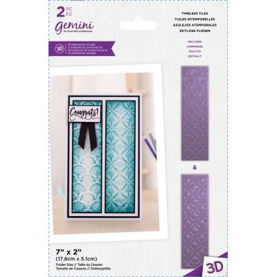 Crafter's Companion 3D Embossing Folder - Timeless Tiles