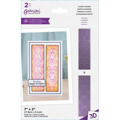 Crafter's Companion 3D Embossing Folder - Classic Damask
