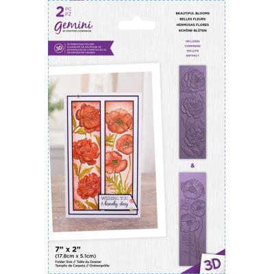 Crafter's Companion 3D Embossing Folder - Beautiful Blooms