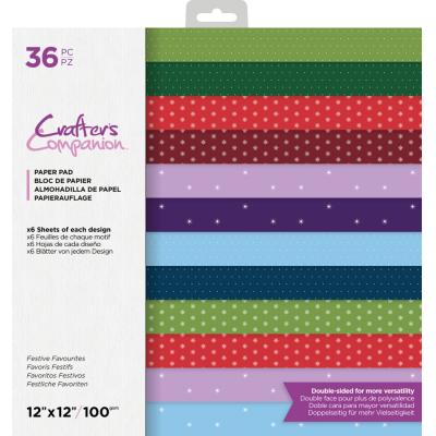 Crafter's Companion Festive Favourites Designpapiere - Pattern Paper Pad