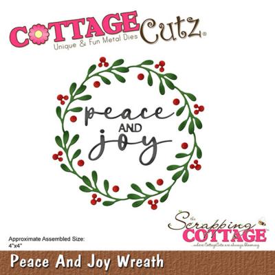 CottageCutz Dies - Peace And Joy Wreath