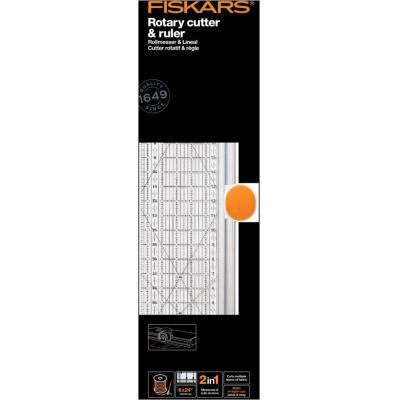 Fiskars - Rotary Cutter & Ruler Combo