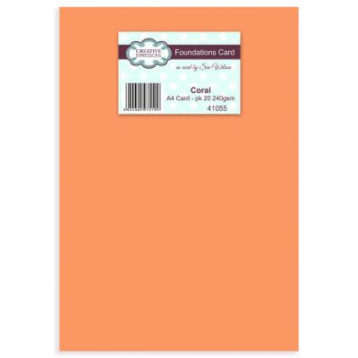 Creative Expressions Cardstock - Foundations Card Coral