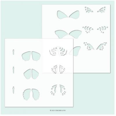 Concord & 9th Layering Stencils - Boho Butterfly